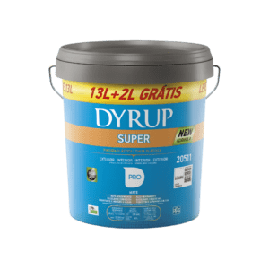 Dyrup Super Mate 15L (13L + 2L Grátis) – Tinta Plástica Mate para Interior e Exterior